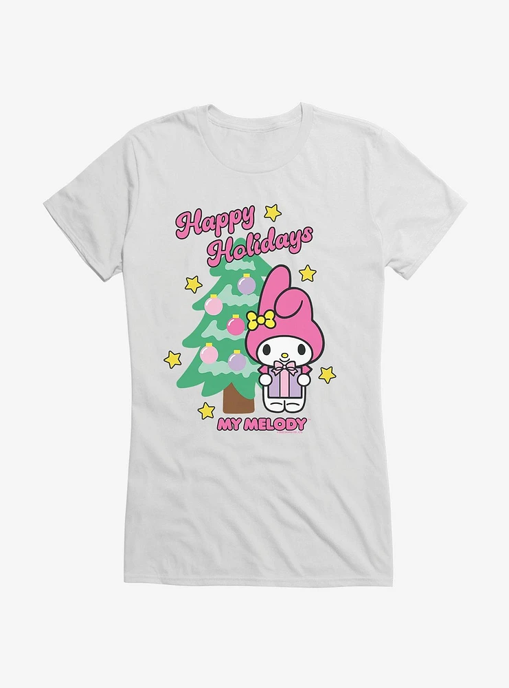My Melody Happy Holidays Christmas Tree Girls T-Shirt