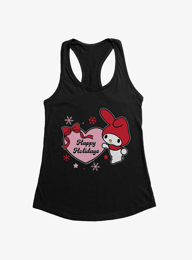 My Melody Happy Holidays Heart Girls Tank