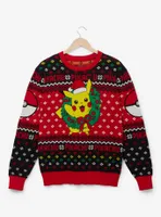 Pokémon Pikachu Wreath Holiday Sweater - BoxLunch Exclusive