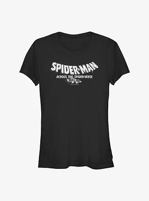 Marvel Spider-Man: Across The Spider-Verse Part One Logo Girls T-Shirt