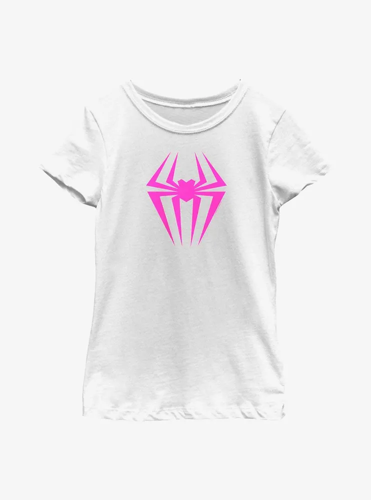 Marvel Spider-Man: Across The Spider-Verse Spider-Gwen Logo Youth Girls T-Shirt