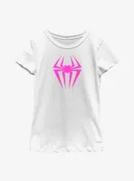 Marvel Spider-Man: Across The Spider-Verse Spider-Gwen Logo Youth Girls T-Shirt