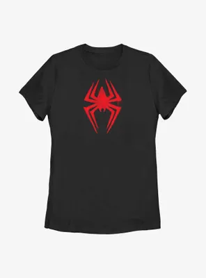 Marvel Spider-Man: Across The Spider-Verse Alternate Miles Morales Logo Womens T-Shirt
