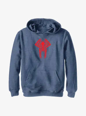 Marvel Spider-Man: Across The Spider-Verse Miguel O'Hara 2099 Logo Youth Hoodie