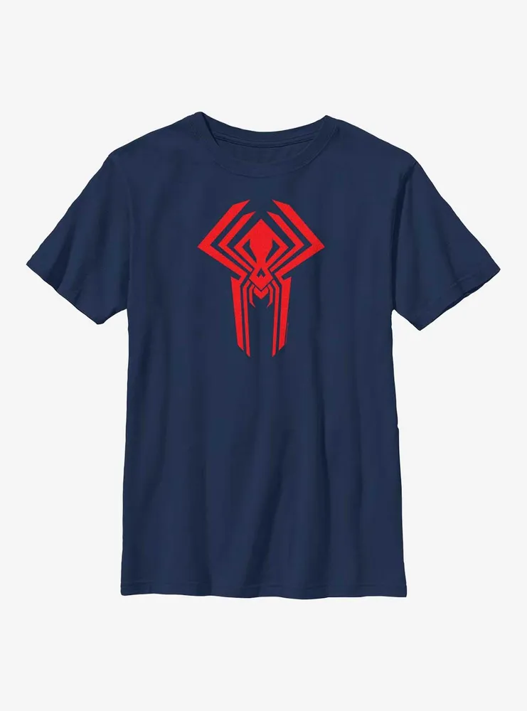 Marvel Spider-Man: Across The Spider-Verse Miguel O'Hara 2099 Logo Youth T-Shirt