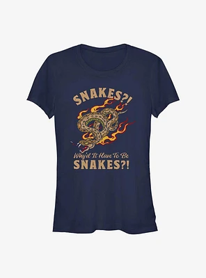 Indiana Jones Why'd It Have To Be Snakes Girls T-Shirt