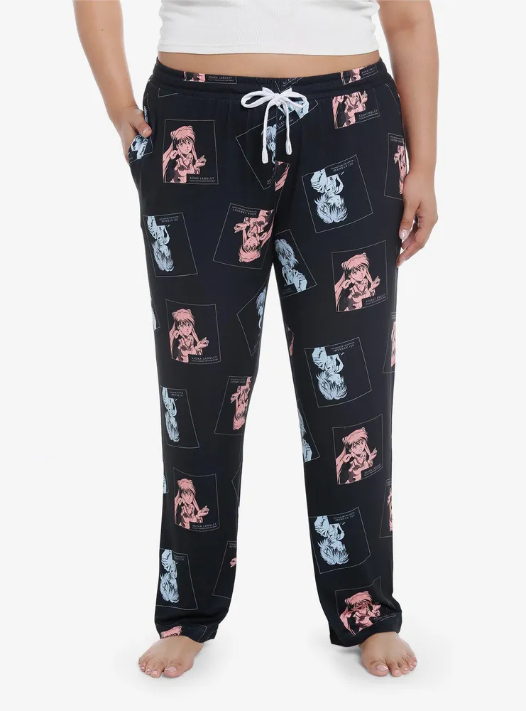 Neon Genesis Evangelion Rei & Asuka Pajama Pants Plus