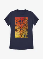 Indiana Jones Movie Titles Womens T-Shirt