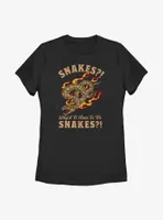 Indiana Jones Why'd It Have To Be Snakes Womens T-Shirt