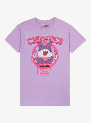 Chowder Portrait Pastel Boyfriend Fit Girls T-Shirt