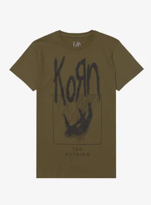 Korn The Nothing Green Boyfriend Fit Girls T-Shirt