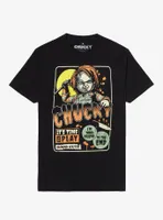 Chucky Vintage Poster Boyfriend Fit Girls T-Shirt