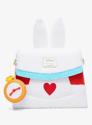 Loungefly Disney Alice in Wonderland White Rabbit Figural Crossbody Bag