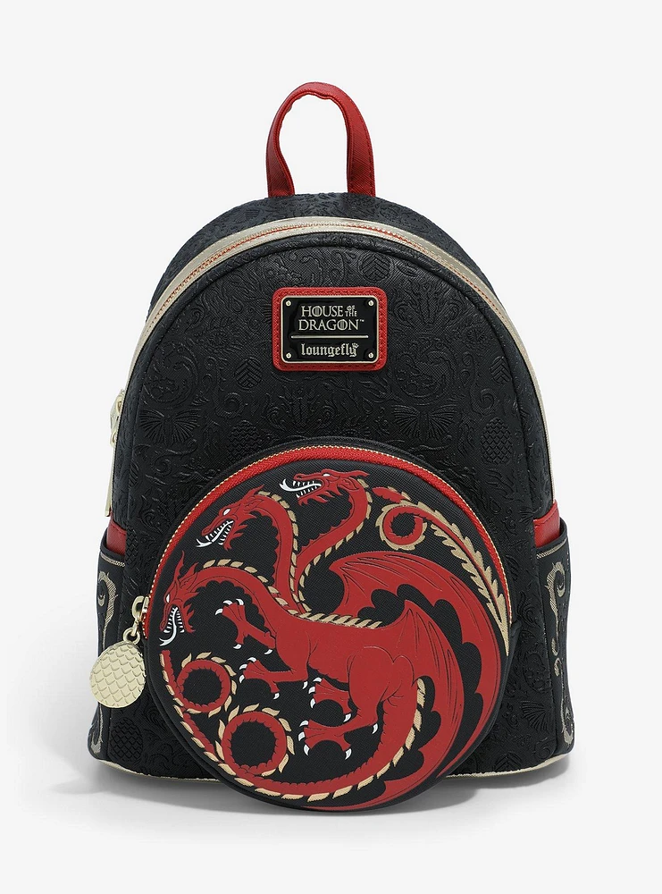 Loungefly House of the Dragon Targaryen Sigil Mini Backpack