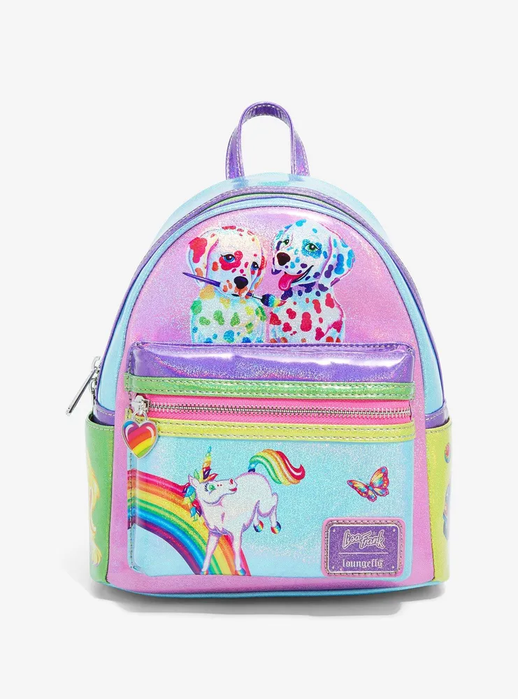 Loungefly Lisa Frank Color Block Rainbow Mini Backpack