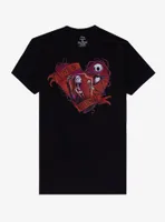 The Nightmare Before Christmas Jack & Sally Eternal Love Heart Girls T-Shirt