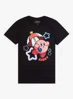 Kirby Umbrella Star Boyfriend Fit Girls T-Shirt