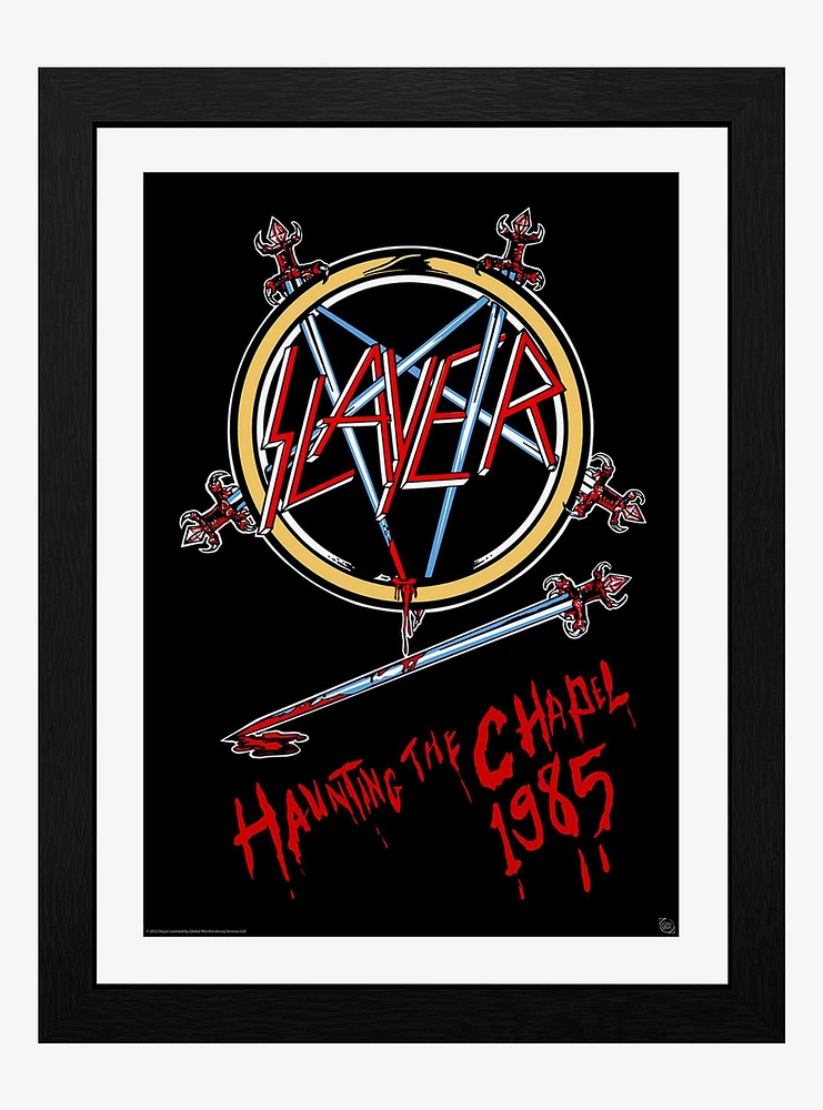 Slayer Haunting the Chapel Framed Poster