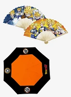 Dragon Ball Z Umbrella and Fan Bundle