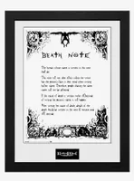 Death Note Framed Poster