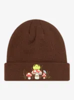 Chibi Frog Mushroom Beanie