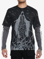 Skeleton Vine Long-Sleeve Twofer