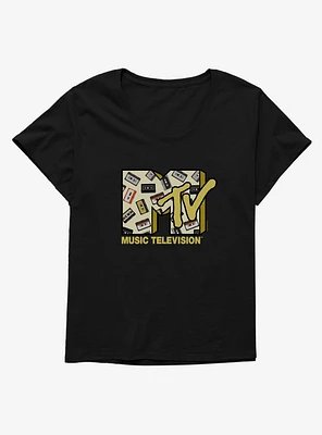 MTV Cassette Logo Girls T-Shirt Plus