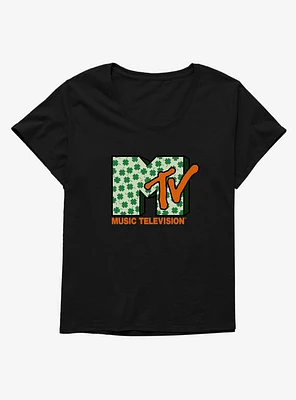 MTV Four Leaf Clover Logo Girls T-Shirt Plus
