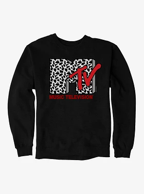 MTV Cow Print Logo Sweatshirt