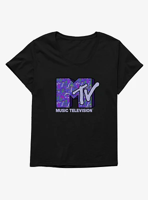 MTV Mushrooms Logo Girls T-Shirt Plus