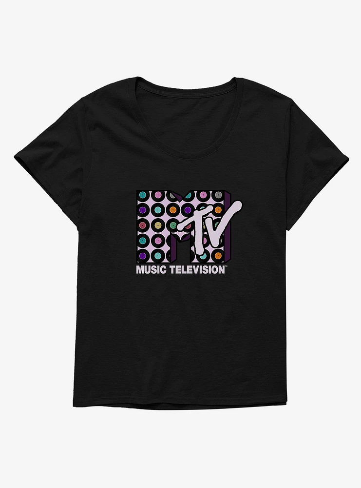 MTV Vinyl Logo Girls T-Shirt Plus