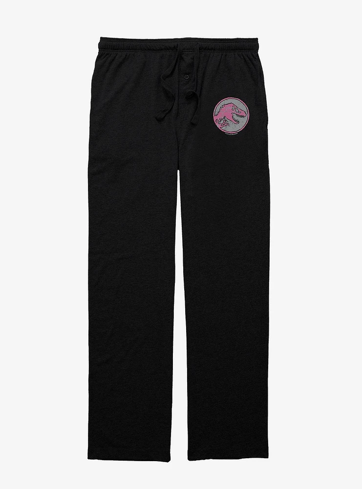 Jurassic Park Pink Logo Pajama Pants