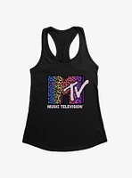 MTV Rainbow Cheetah Logo Girls Tank