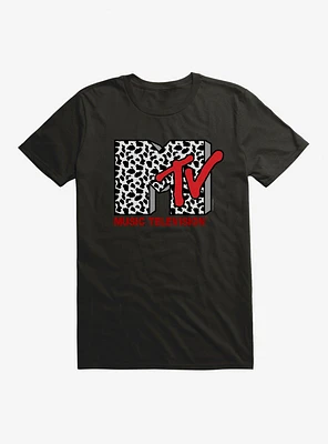 MTV Cow Print Logo T-Shirt