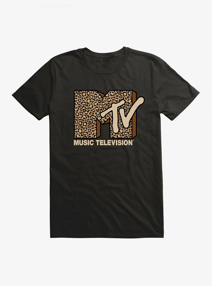 MTV Leopard Logo T-Shirt