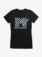 MTV Checkerboard Logo Girls T-Shirt