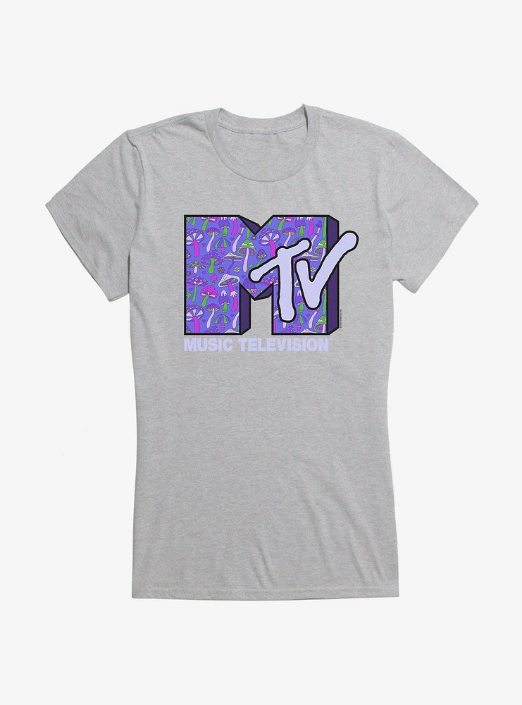 MTV Mushrooms Logo Girls T-Shirt