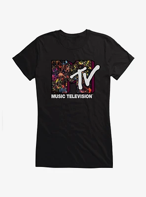 MTV Paint Splatter Logo Girls T-Shirt