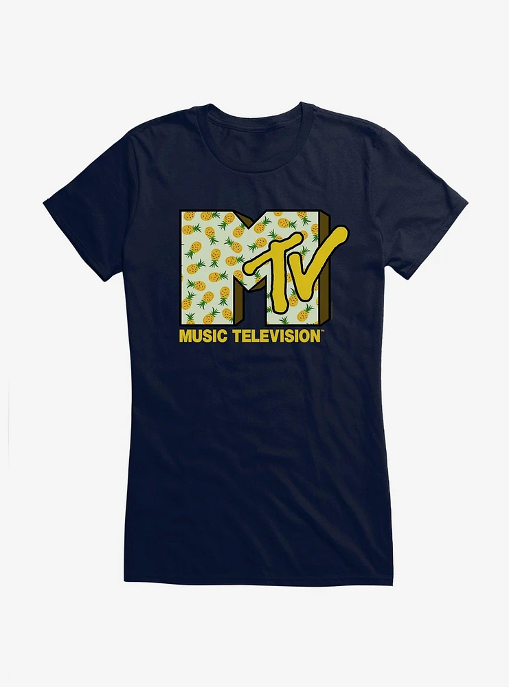 MTV Pineapple Logo Girls T-Shirt