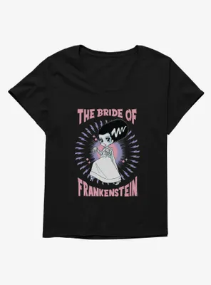 Universal Anime Monsters Bride Of Frankenstein Womens T-Shirt Plus