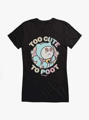 Bee And Puppycat Too Cute To Poot Girls T-Shirt