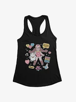 Bee And Puppycat Sticker Icons Girls Tank