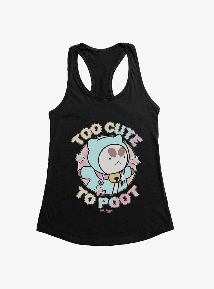 Bee And Puppycat Too Cute To Poot Girls Tank