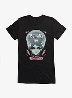 Universal Anime Monsters The Bride Of Frankenstein Portrait Girls T-Shirt