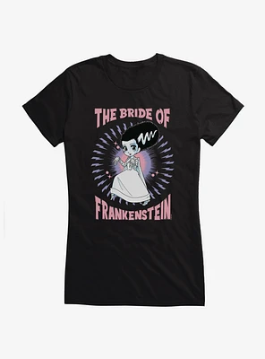Universal Anime Monsters Bride Of Frankenstein Girls T-Shirt