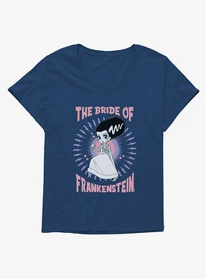 Universal Anime Monsters Bride Of Frankenstein Girls T-Shirt Plus