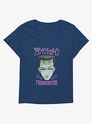 Universal Anime Monsters Frankenstein Portrait Girls T-Shirt Plus