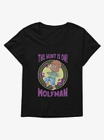 Universal Anime Monsters Hunt Is On Wolfman Girls T-Shirt Plus