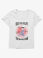 Universal Anime Monsters Invisible Man Girls T-Shirt Plus