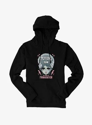 Universal Anime Monsters The Bride Of Frankenstein Portrait Hoodie